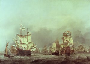 De Overgave van de Royal Prince, 3 juni 1666 door Willem van de Velde