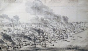 Robert Holmes steekt de Nederlandse Vloot in brand bij Terschelling