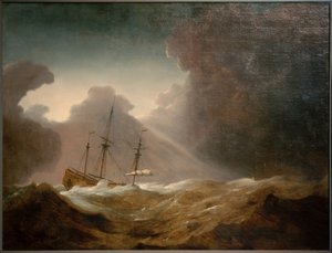 Nederlands Schip voor een opkomende Storm