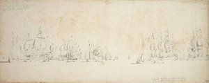 De Ruyter voegt zich bij Tromps vloot in de Noordzee, 8-18 augustus 1665