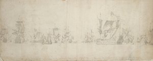 Nederlandse vloot na de krijgsraad, 8-18 augustus 1665
