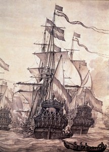 De Nederlandse vloot in 1672 (detail)