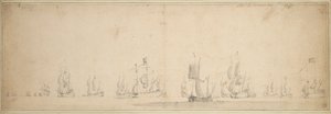 De Nederlandse vloot voor de Slag bij Lowestoft, mei-juni 1665