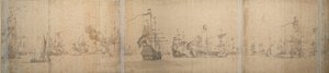 De Nederlandse vloot voor de kust van Holland november 1664