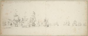 Het Friesland eskader voor de kust van Schotland