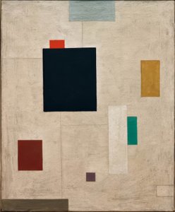 Figuur met zwart veld door Willi Baumeister