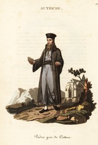 Grieks-orthodoxe priester van Kotor, Montenegro door William (after) Alexander