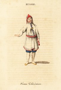 Zomerkleding van een Mari-vrouw door William (after) Alexander