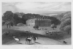 Althorp, het huis van de Graaf Spencer (gravure)