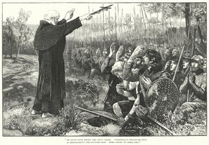 De slag bij Bannockburn (gravure)