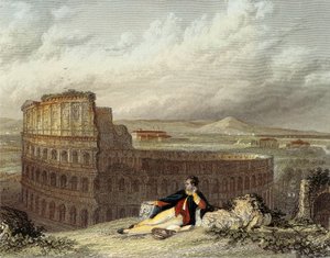 Lord Byron overpeinst het Colosseum