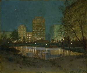 Central Park en de Plaza door William A. Coffin