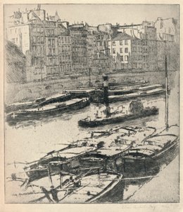 Quai des Grands Augustins, 1915 door William A Levy
