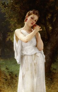 Oorbellen, 1891 door William Adolphe Bouguereau