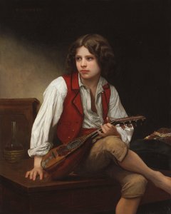 Italiaan met een Mandoline door William Adolphe Bouguereau