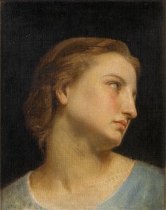 Studie van een Vrouwenhoofd door William Adolphe Bouguereau