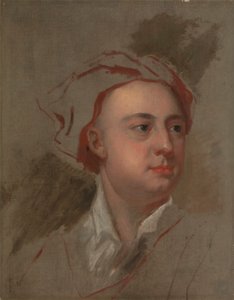 Een onvoltooide studie van het hoofd van James Thomson door William Aikman