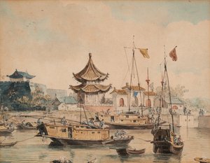 Chinese Scene (Tempel en Shinsan)