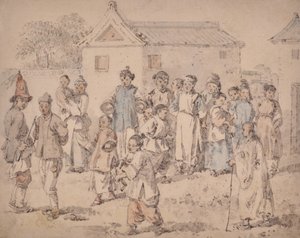 Groep Chinezen door William Alexander