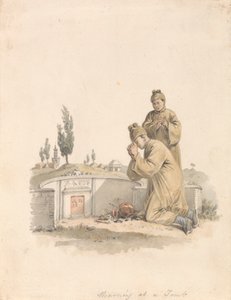 Rouw bij een graf door William Alexander