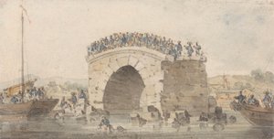 Restanten van een brug bij San-Sien-Wey aan de Pei-Ho nabij Tong-Tcheou, 15 augustus 1793