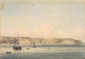 De stad Valparaiso aan de kust van Chili