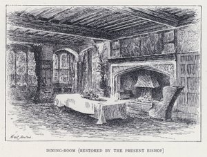 Eetkamer, gerestaureerd door de Huidige Bisschop door William Alexander Ansted