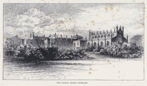 Het Kasteel, Bishop Auckland (gravure)