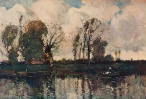 De oevers van de Loir, ca. 1900