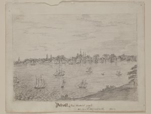 Detroit, ca. 1837 door William Asa Raymond