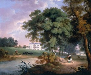 Uitzicht op een huis in Ierland door William Ashford