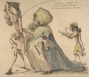 Long Thomas en Mad-le G-d Gaan naar het Pantheon in Hun Natuurlijke Maskers, 1 mei 1773
