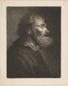 Een oude man in profiel, 1761