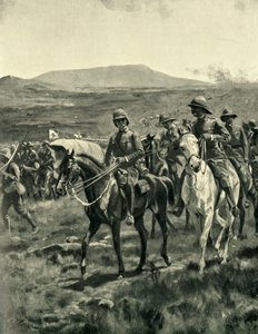 Lord Roberts en staf op de Veldt naderen Pretoria
