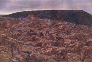 Het Keizerlijke Licht Paard bij Waggon Hill 6 januari 1900, illustratie uit Cassells Geschiedenis van Engeland, 1900s door William Barnes Wollen