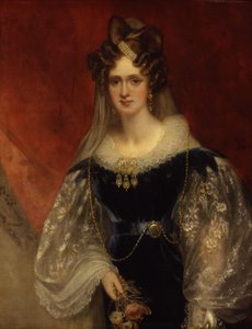 Koningin Adelaide (Prinses Adelaide van Saksen-Meiningen) door William Beechey