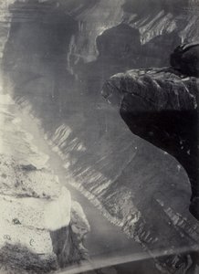Uitzicht naar het zuiden in de Grand Cañon, Colorado River, Sheavwitz Crossing