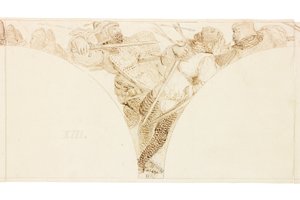 Schets voor Muurschildering in Wallington Hall door William Bell Scott