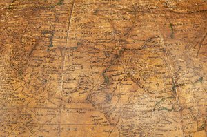 Vroege Engelse Terrestrische Globe