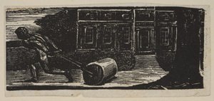 Een rollende steen is altijd kaal van mos, uit Thorntons Pastoralen van Vergilius, 1821