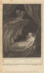 Canto V, vers 43 door William Blake