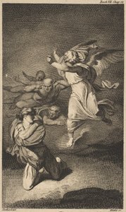 Clarences droom, Shakespeare, Richard III, Act 1, Scene 4 door William Blake