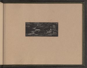 Colinet rustend bij nacht door William Blake