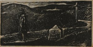 De reis van Colinet: Mijlpaal Gemarkeerd LXII Mijlen naar Londen, uit De Pastoralen van Vergilius door William Blake