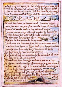 "Corroding fires he wrote the following...", tekst uit 