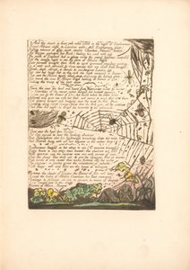 Europa. Een Profetie, Plaat 14, En de wolken & vuren . . . .  (Bentley 15) door William Blake