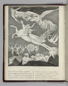 Illustratie voor "Leonora, Een Verhaal" door Gottfreid Augustus Bürger, gegraveerd door Perry, 1796 door William Blake