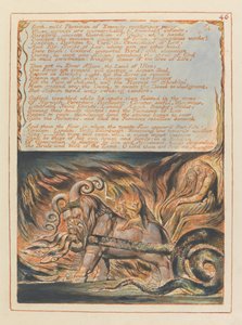 Jeruzalem, Plaat 46, Bad, milde arts.... door William Blake