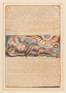 Jeruzalem, Plaat 63, Jehovah stond tussen de Druïden.... door William Blake