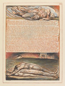 Jeruzalem, Plaat 94, Albion ligt koud op zijn rots.... door William Blake